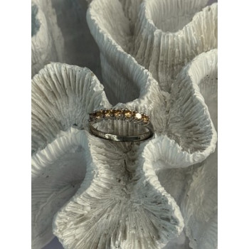 925 Sterling Silver Shiny CZ Ring Size 10