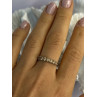 925 Sterling Silver Shiny CZ Ring Size 10