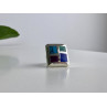 925 STERLING SILVER MULTICOLOR AGATE RING SIZE 5.5