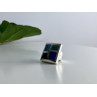 925 STERLING SILVER MULTICOLOR AGATE RING SIZE 5.5