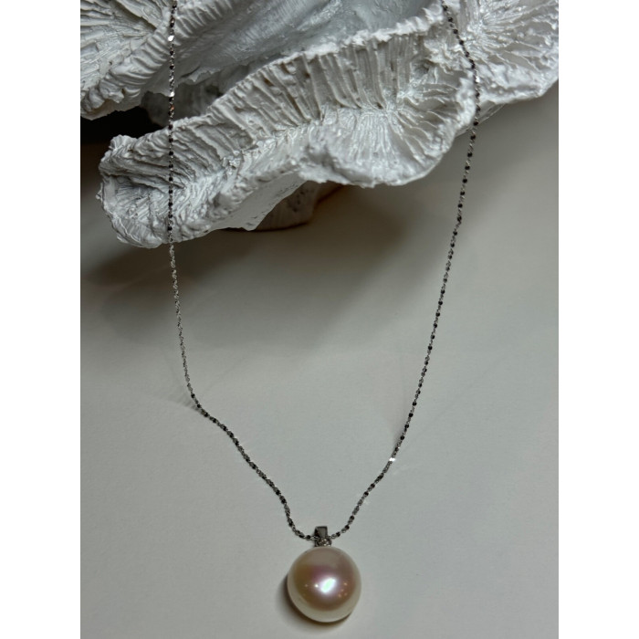 925 STERLING SILVER FRESH WATER PEARL NECKLACE LENGTH 18 Inch