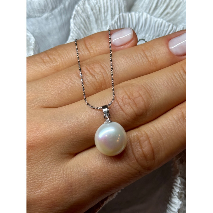 925 STERLING SILVER FRESH WATER PEARL NECKLACE LENGTH 18 Inch