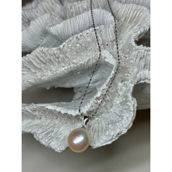 925 STERLING SILVER FRESH WATER PEARL NECKLACE LENGTH 18 Inch