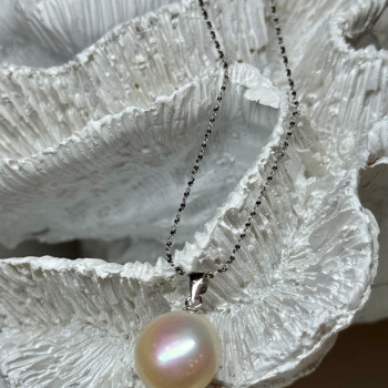 925 Sterling Silver Fresh Water Pearl Necklace Length 18 Inch