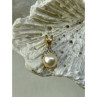 14K Yellow Gold Pearl & Diamonds Pendant