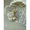 14K Yellow Gold Pearl & Diamonds Pendant