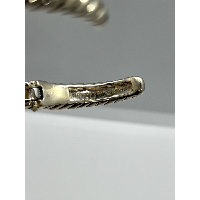 925 STERLING SILVER TOPAZ HINGE BRACELET