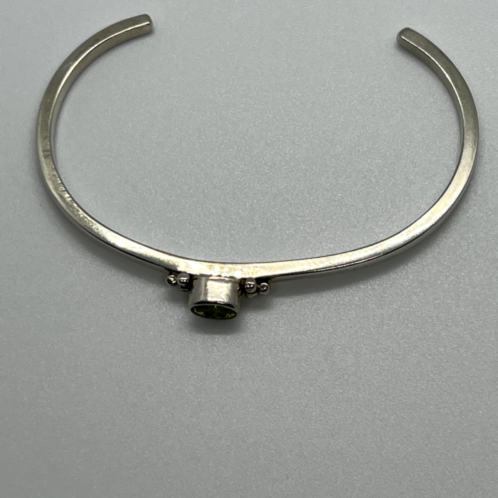 925 Sterling Silver Peridot Bracelet