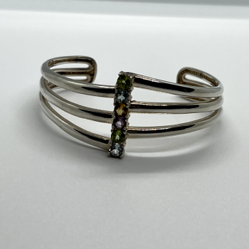 925 Sterling Silver Spinel Bracelet