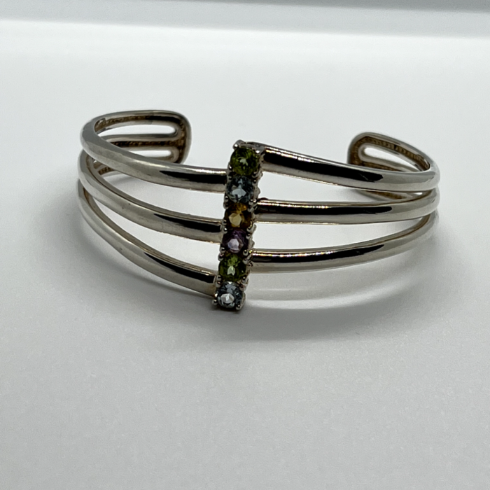 925 Sterling Silver Spinel Bracelet