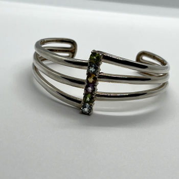 925 Sterling Silver Spinel Bracelet