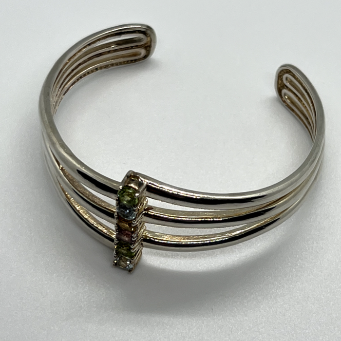 925 Sterling Silver Spinel Bracelet