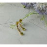 14K Yellow Gold Heliodor & Tsavorite Earrings