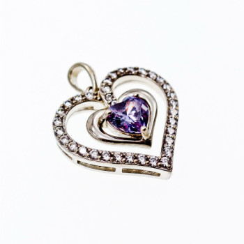 925 Sterling Silver Amethyst & Beryl 