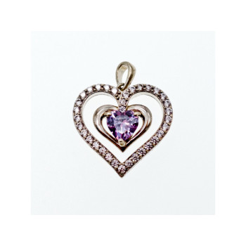 925 Sterling Silver Amethyst & Beryl 