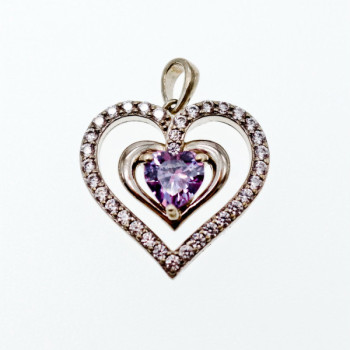 925 Sterling Silver Amethyst & Beryl 
