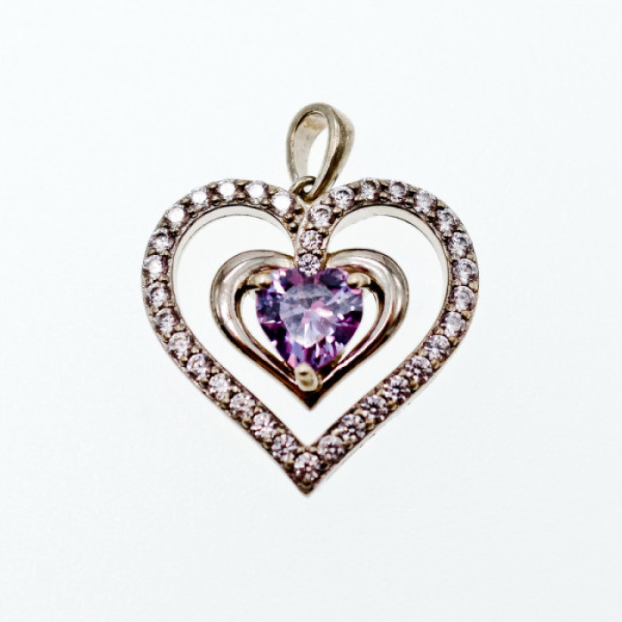 925 Sterling Silver Amethyst & Beryl 