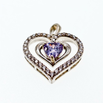 925 Sterling Silver Amethyst & Beryl 