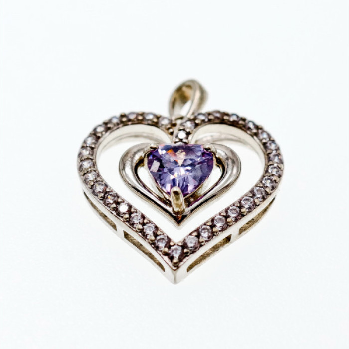925 Sterling Silver Amethyst & Beryl 