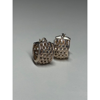 925 Sterling Silver Earrings Length 17 Mm
