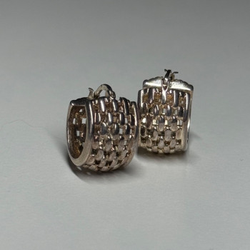 925 Sterling Silver Earrings Length 17 Mm