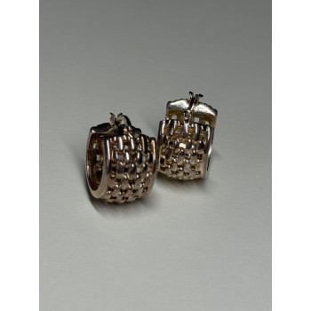 925 Sterling Silver Earrings Length 17 Mm