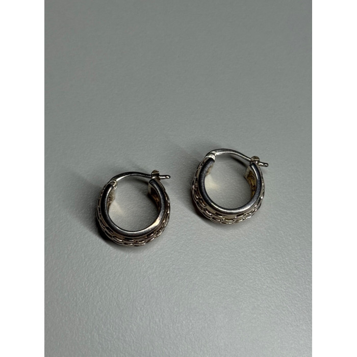 925 Sterling Silver Earrings Length 17 Mm
