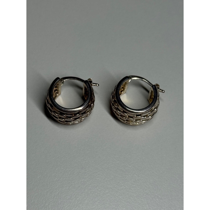 925 Sterling Silver Earrings Length 17 Mm