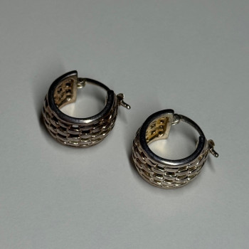 925 Sterling Silver Earrings Length 17 Mm