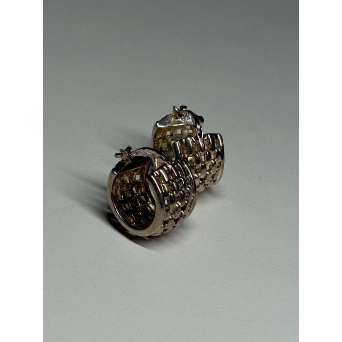 925 Sterling Silver Earrings Length 17 Mm