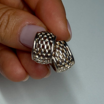 925 Sterling Silver Earrings Length 17 Mm
