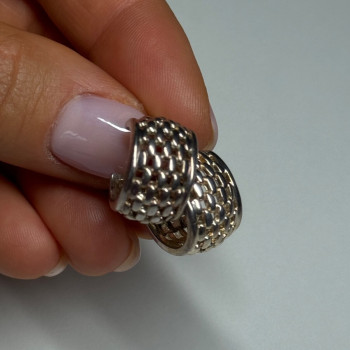 925 Sterling Silver Earrings Length 17 Mm
