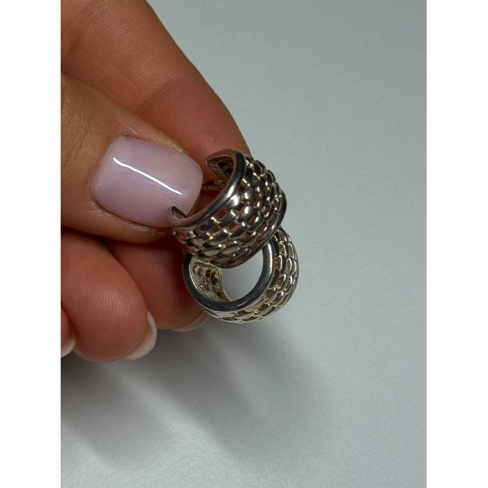 925 Sterling Silver Earrings Length 17 Mm