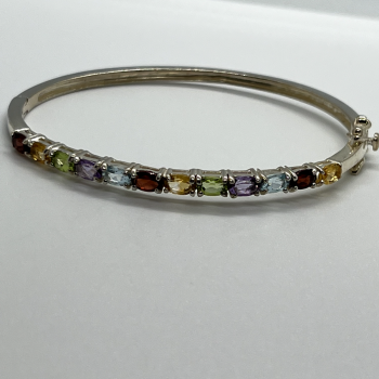 925 Sterling Silver Spinel Bracelet