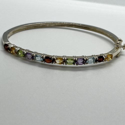 925 Sterling Silver Spinel Bracelet