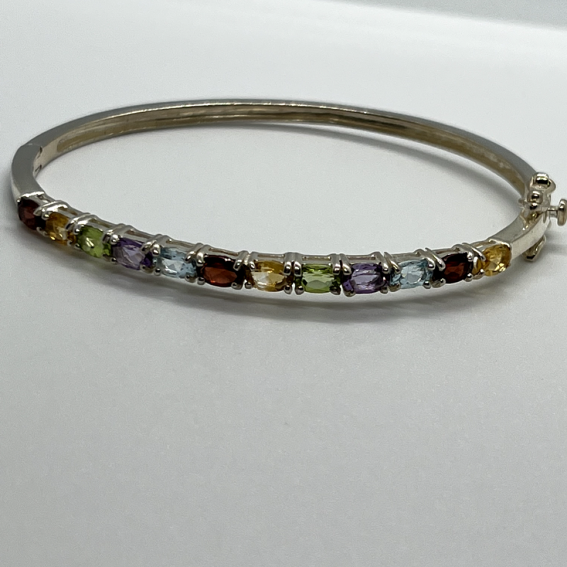 925 Sterling Silver Spinel Bracelet