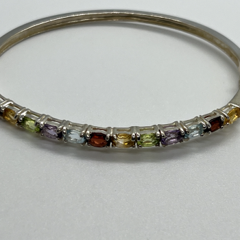 925 Sterling Silver Spinel Bracelet