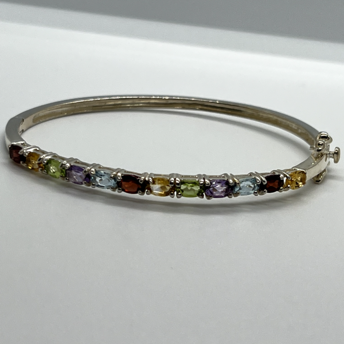 925 Sterling Silver Spinel Bracelet
