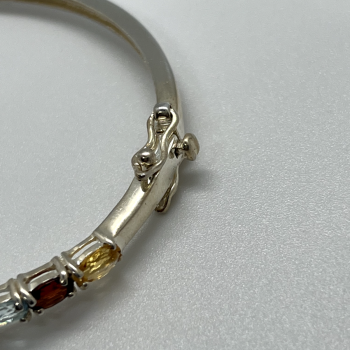925 Sterling Silver Spinel Bracelet