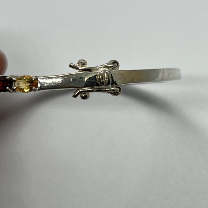 925 Sterling Silver Spinel Bracelet
