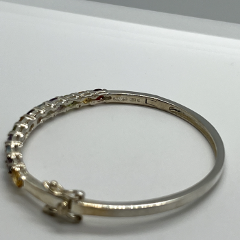 925 Sterling Silver Spinel Bracelet