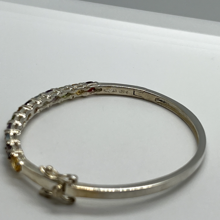 925 Sterling Silver Spinel Bracelet