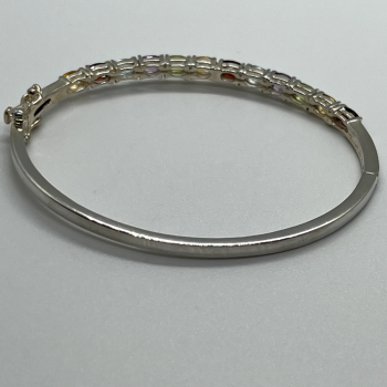 925 Sterling Silver Spinel Bracelet