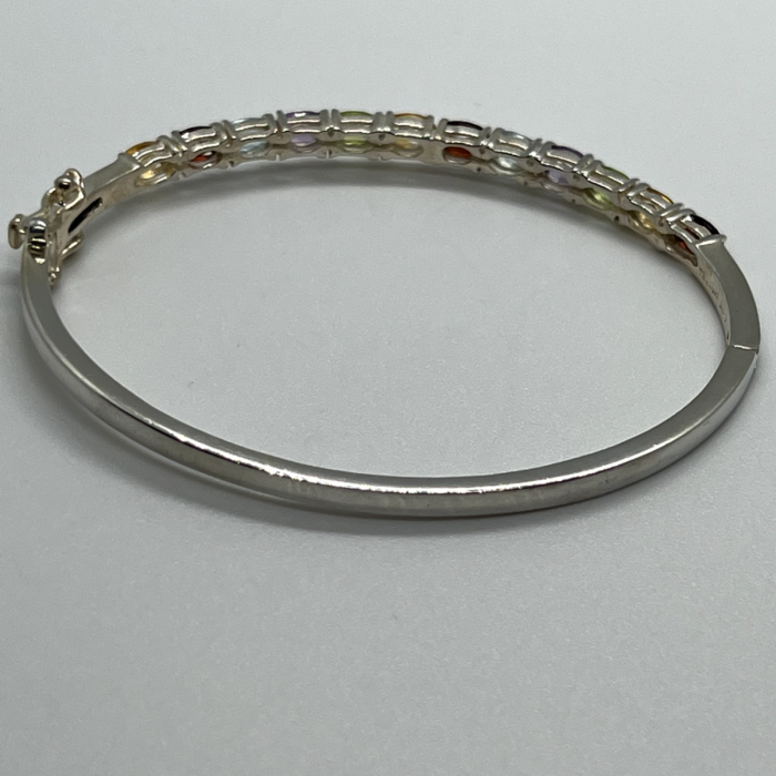 925 Sterling Silver Spinel Bracelet