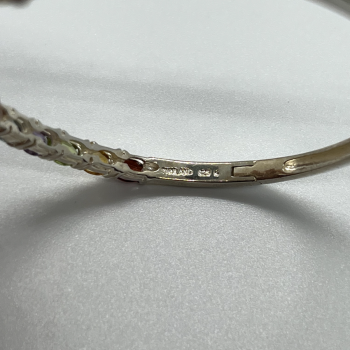 925 Sterling Silver Spinel Bracelet