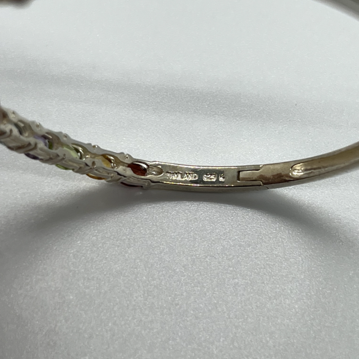 925 Sterling Silver Spinel Bracelet