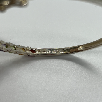 925 Sterling Silver Spinel Bracelet