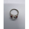 925 Sterling Silver Pink & Colorless Spinel Ring Size 7.5