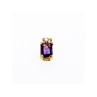 14K YELLOW GOLD TOURMALINE & DIAMOND PENDANT