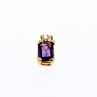 14K Yellow Gold Tourmaline & Diamond Pendant
